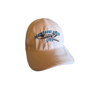 Nike Featherlight Dri-Fit Henke Air 70 White Cap Blue Embroidery Adjustable